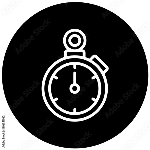 Stopwatch Vector Design Icon Style