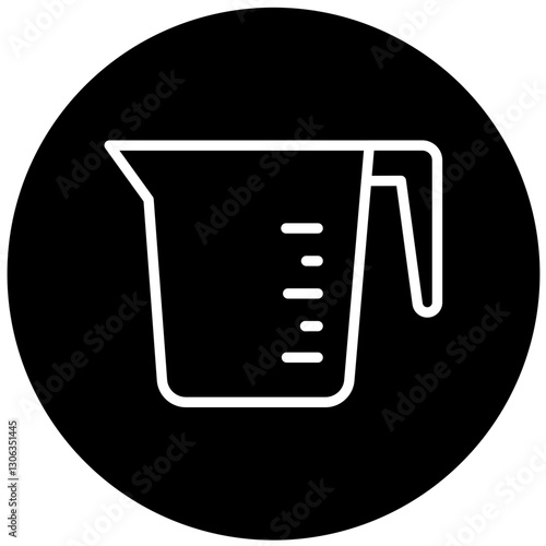 Vector Design Measuring Cup Icon Style