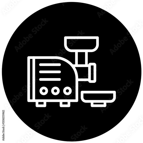 Vector Design Meat Grinder Icon Style