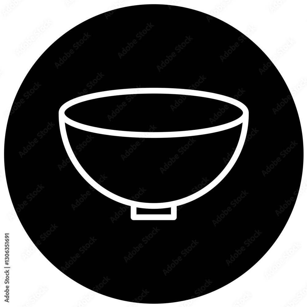 Vector Design Bowl Icon Style Vector Design Bowl Icon Style