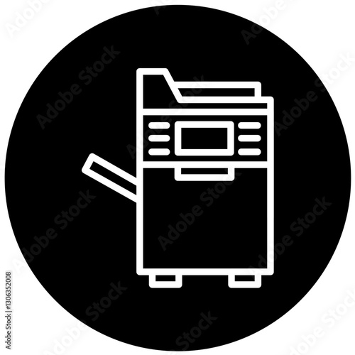 Vector Design Photocopier Icon Style