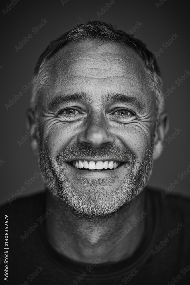 Portrait of a middle aged man happy about his healthy life Portrait of a middle aged man happy about his healthy life