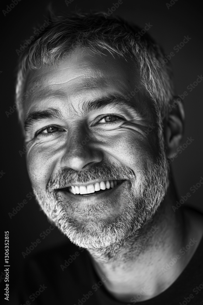 Portrait of a middle aged man happy about his healthy life Portrait of a middle aged man happy about his healthy life