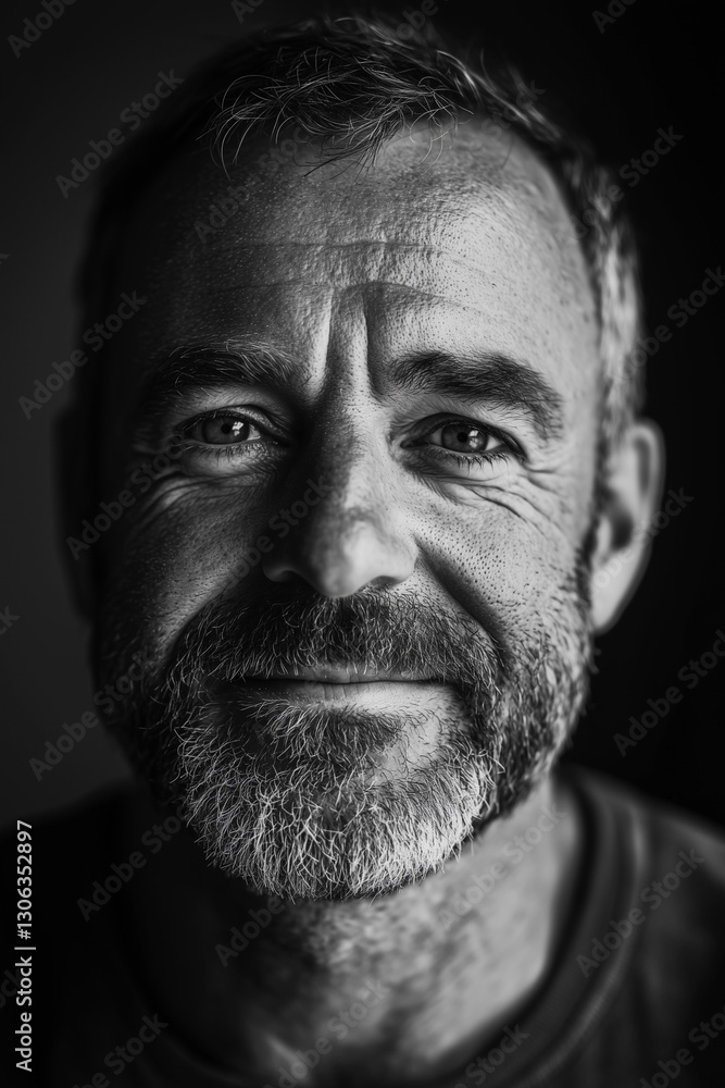 Portrait of a middle aged man happy about his healthy life Portrait of a middle aged man happy about his healthy life