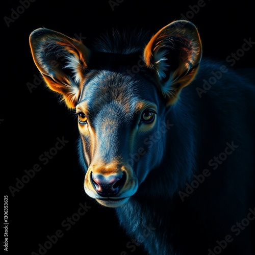 portrait of a goat