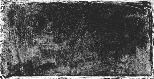 Obraz na płótnie Grunge texture pattern frame. Black design border. Old paper vector illustration. w salonie