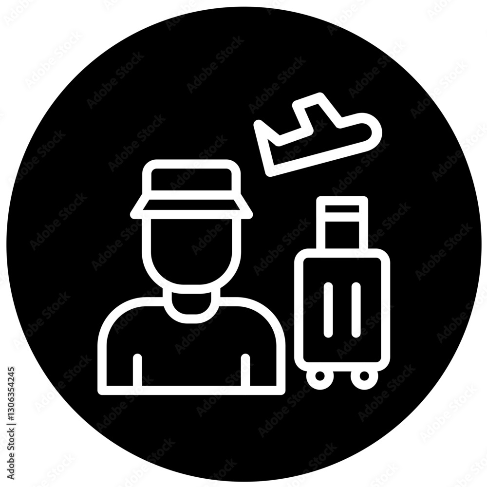 Vector Design Tourist Icon Style Vector Design Tourist Icon Style