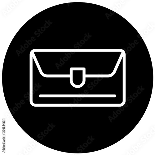 Vector Design Clutch Bag Icon Style