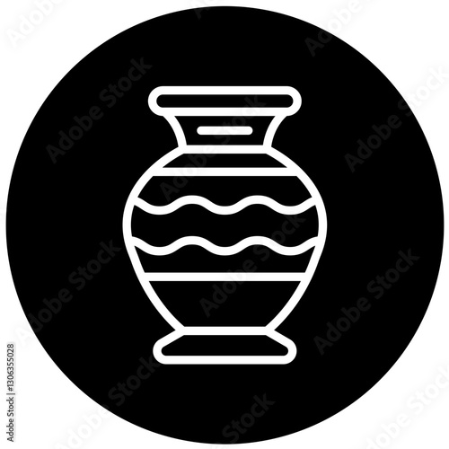 Vector Design Vase Icon Style