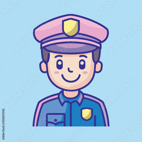 police character vector design 