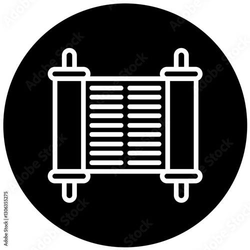 Vector Design Torah Icon Style