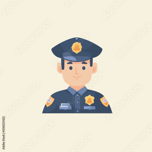 police character vector design 