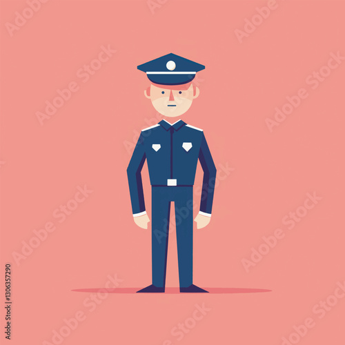 police character vector design 