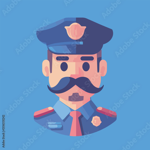 police character vector design 