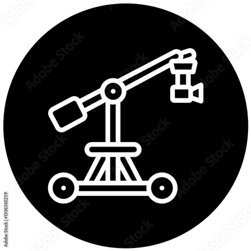 Vector Design Camera Crane Icon Style