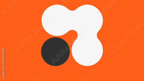 Abstract orange frame clipart vector