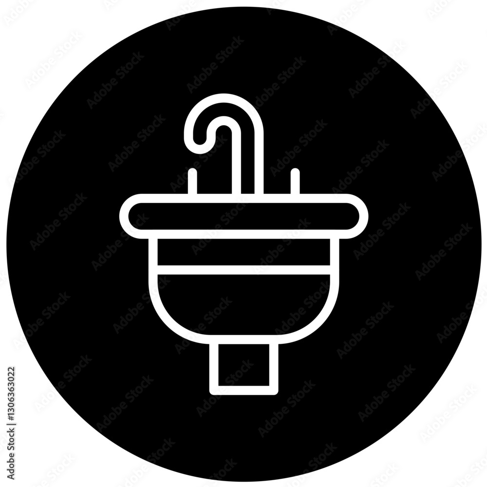 Vector Design Sink Icon Style
