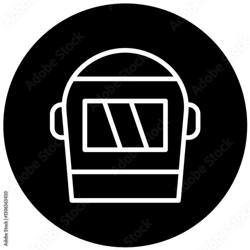 Vector Design Welding Helmet Icon Style