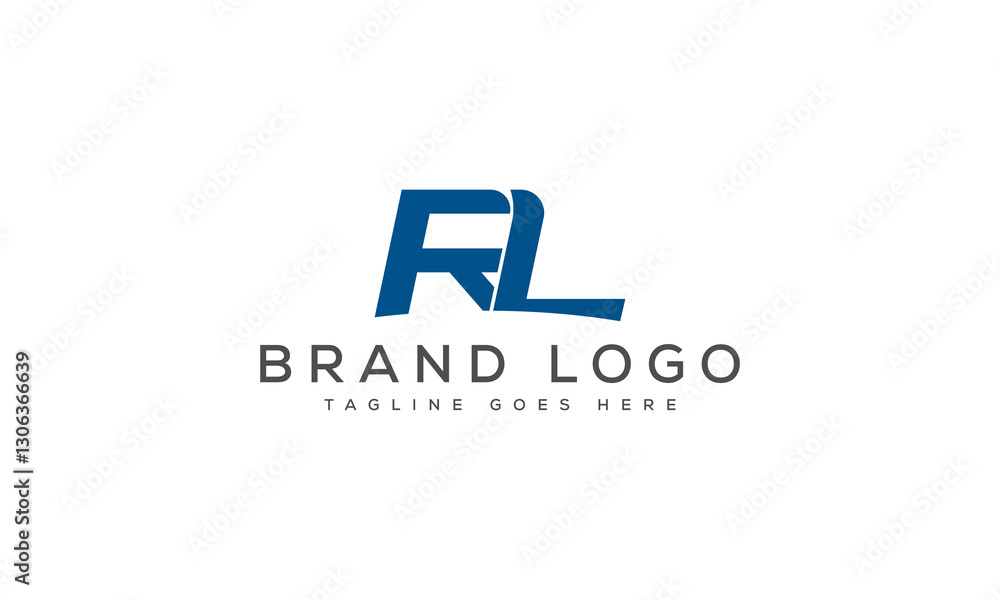 letter RL logo design vector template design for brand.