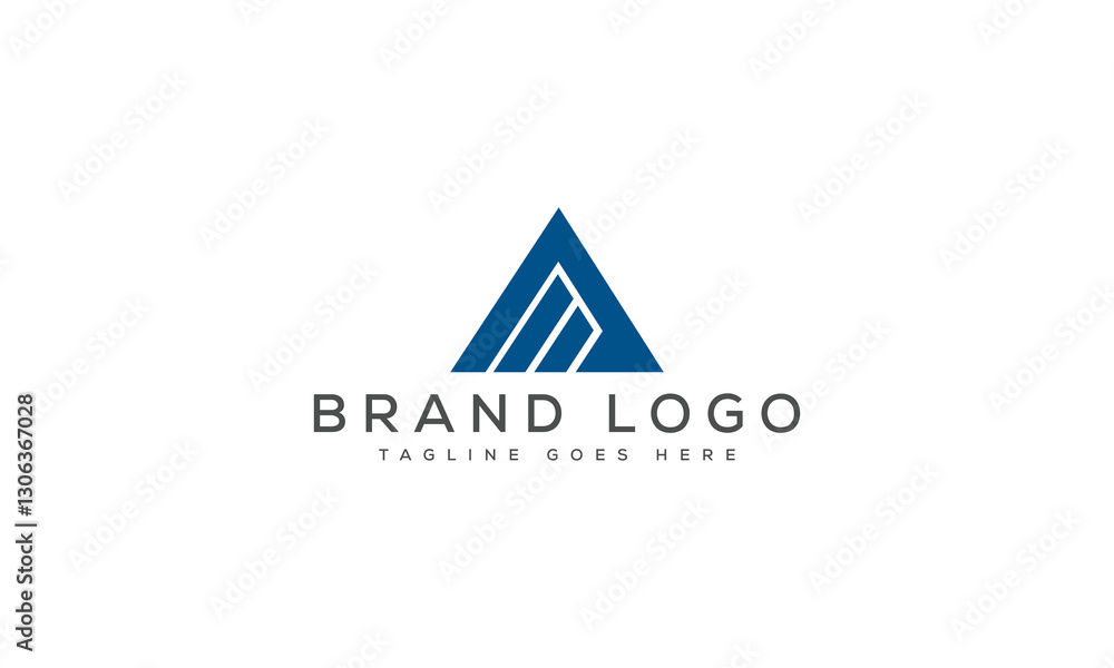 letter AM logo design vector template design for brand.