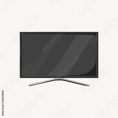 Tv screen, technology illustration vector