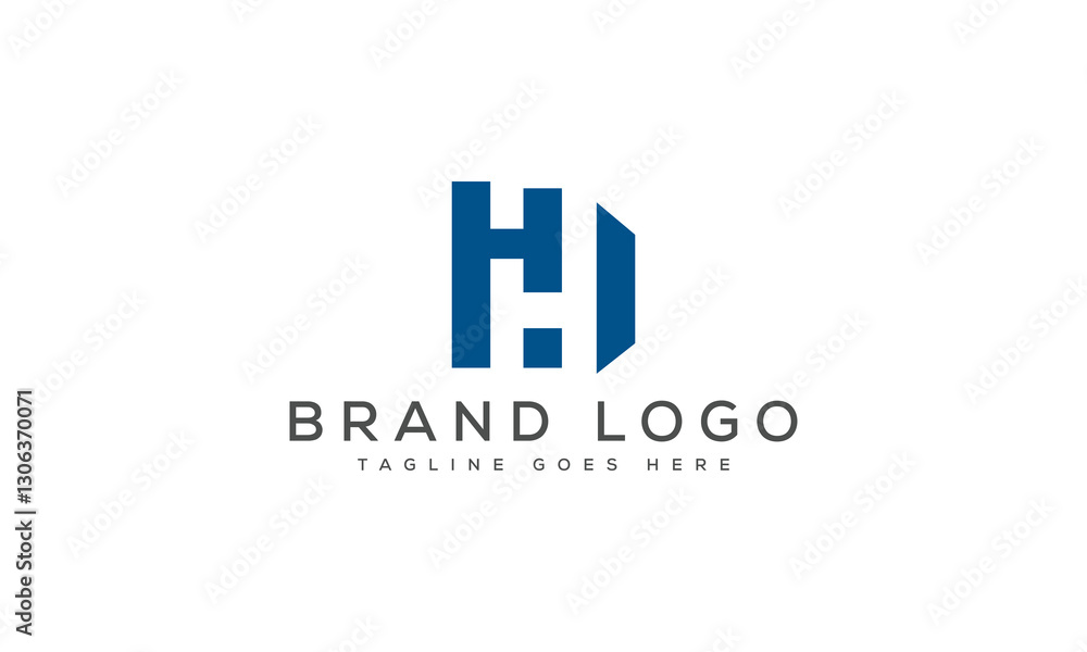 Fototapeta premium letter HH logo design vector template design for brand.