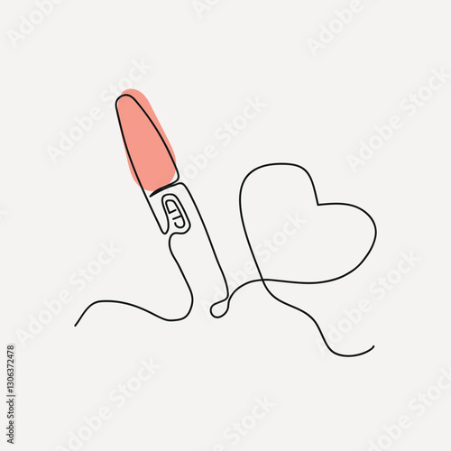 Pregnancy test, aesthetic illustration design element vector