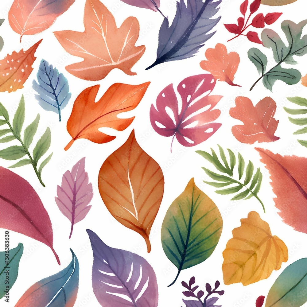 Abstract leaves and colorful art Abstract leaves and colorful art