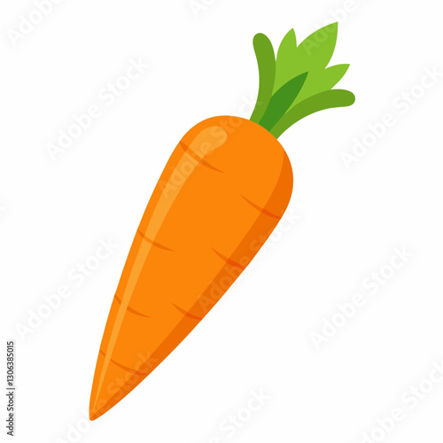 A carrot illustration isolated on white background