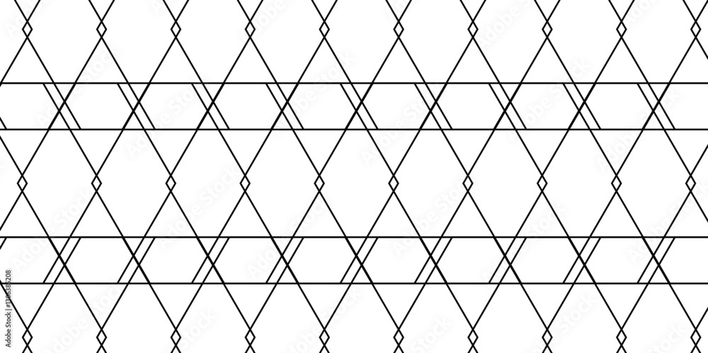 Fototapeta premium Modern zigzag pattern, repeating geometric background with linear grid. Seamless traditional Japanese geometric ornament. Triangle seamless geometric pattern. Abstract geometric pattern for wallpaper.