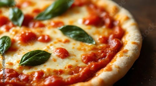 pizza with salami and tomato