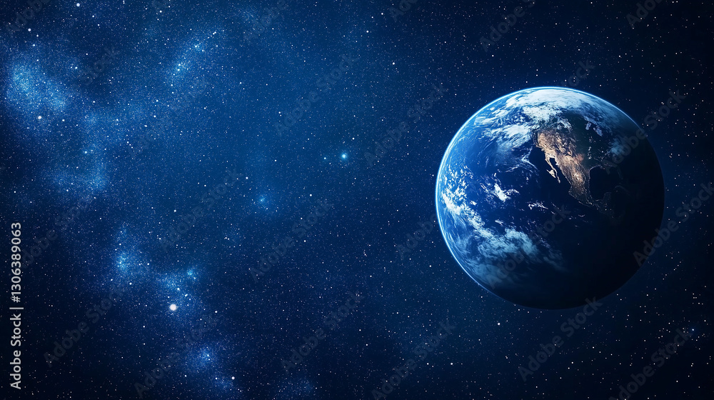 Earth globe floating in a dark, starry space with a soft ambient glow, minimalistic and abstract design, simple representation of planet Earth in cosmic environment. Earth globe floating in a dark, starry space with a soft ambient glow, minimalistic and abstract design, simple representation of planet Earth in cosmic environment.
