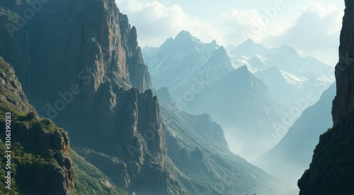 Wallpaper Mural panorama of the mountains Torontodigital.ca