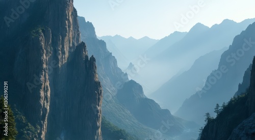 panorama of the mountains of the caucasus