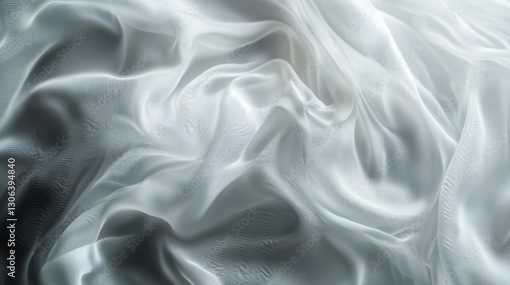 Obraz premium White gray satin texture that is white silver fabric silk panorama background with beautiful soft blur pattern natural
