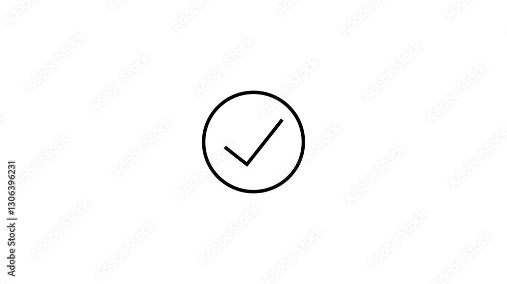 payment successfully send animation on white background, green check ...