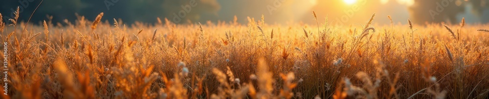 Dense, golden marsh grass matted by autumn frost , vegetation, closeup Dense, golden marsh grass matted by autumn frost , vegetation, closeup