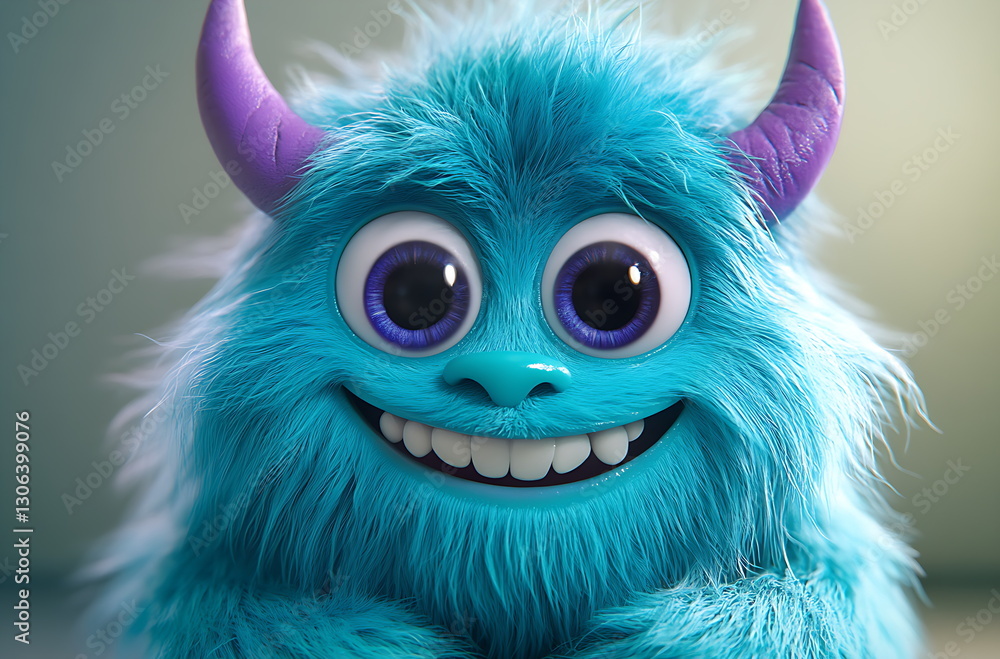 Obraz premium kind blue monster ai generated