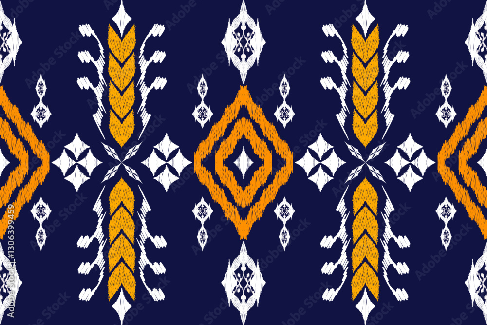 Ethnic Figure aztec embroidery style.Geometric ikat oriental traditional art pattern.Design for ethnic background,wallpaper,fashion,clothing,wrapping,fabric,element,sarong,graphic,vector illustration. Ethnic Figure aztec embroidery style.Geometric ikat oriental traditional art pattern.Design for ethnic background,wallpaper,fashion,clothing,wrapping,fabric,element,sarong,graphic,vector illustration.