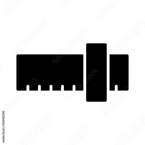 Slide Rule Vector Icon