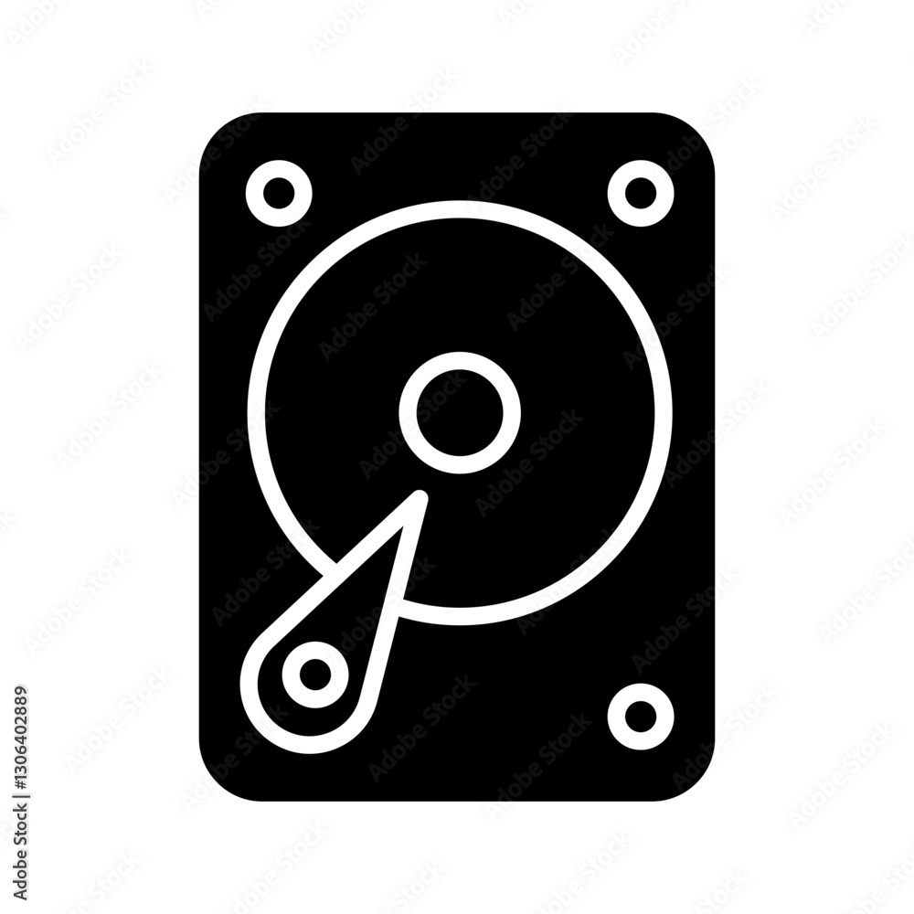 External Hard Drive Vector Icon External Hard Drive Vector Icon