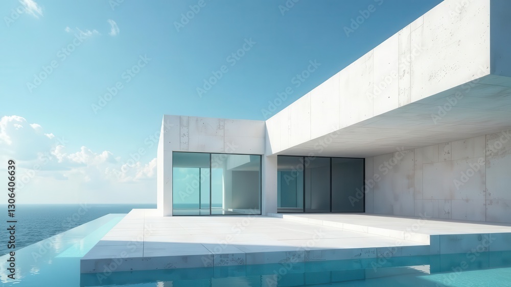 Modern Minimalist Coastal Home Design Featuring Infinity Pool and Expansive Ocean Views Modern Minimalist Coastal Home Design Featuring Infinity Pool and Expansive Ocean Views