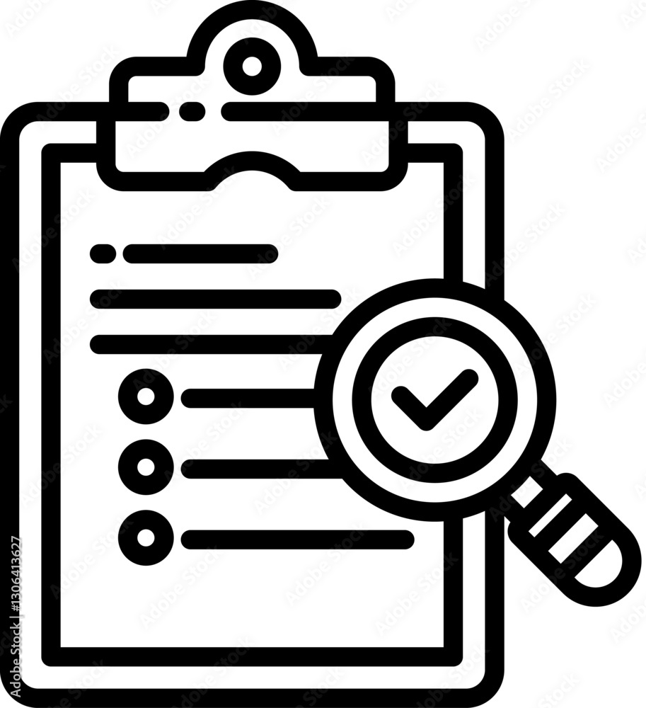 Audit Icon in Outline Style. Simple Vector Design. Simple Vector Outline Icon Audit Icon in Outline Style. Simple Vector Design. Simple Vector Outline Icon