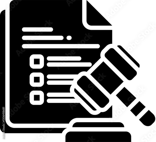 Penalty Icon in Glyph Style. Simple Vector Design. Simple Vector Glyph Icon