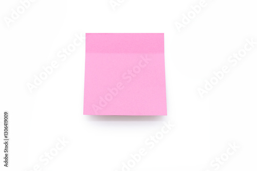 Pink sticky note paper