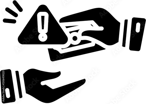 Bribery Icon in Glyph Style. Simple Vector Design. Simple Vector Glyph Icon