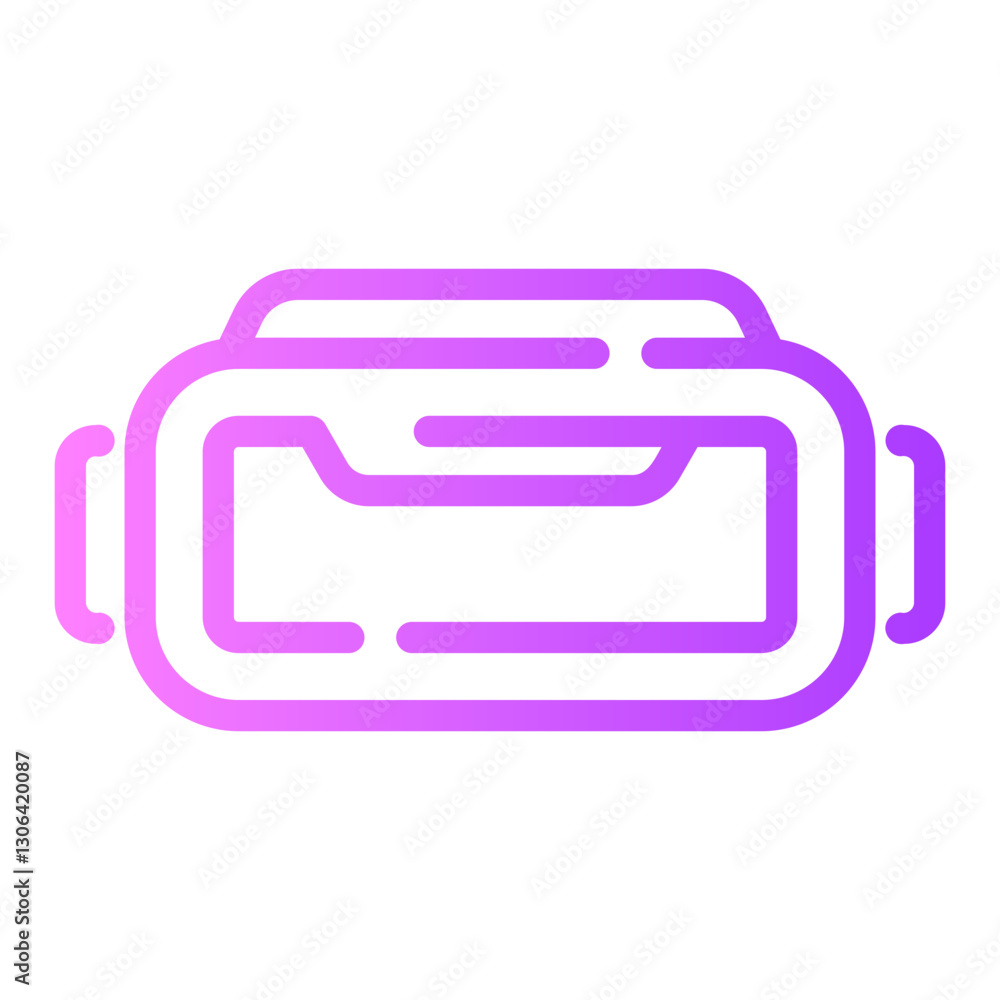 vr glasses Line Gradient Icon vr glasses Line Gradient Icon