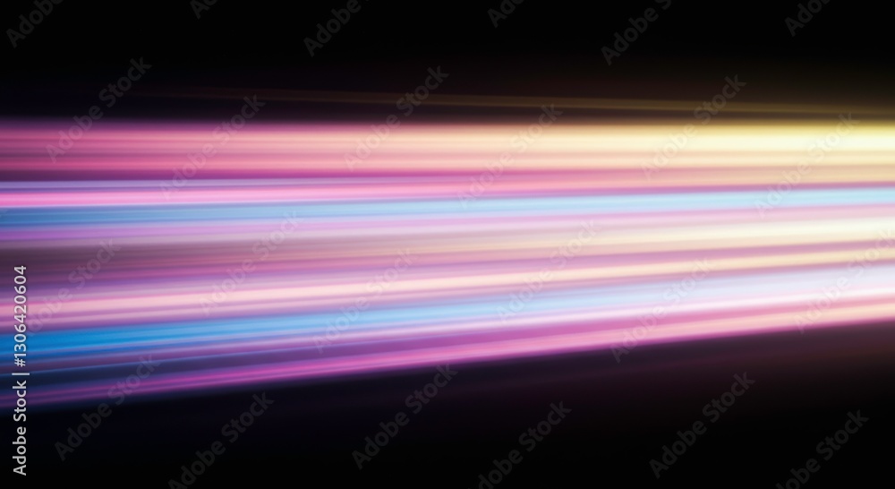 Illuminated Trajectories: Vibrant streaks of light cascade horizontally across a dark background, symbolizing speed, motion, and the dynamic flow of energy. Illuminated Trajectories: Vibrant streaks of light cascade horizontally across a dark background, symbolizing speed, motion, and the dynamic flow of energy.