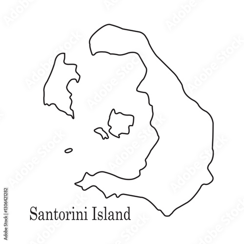 santorini island map