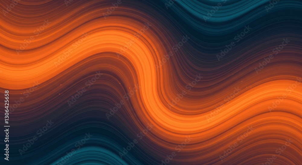 Abstract Wavy Pattern: Captivating flowing wavy lines in a seamless pattern, rendered in dynamic shades of orange and blue. The image invokes a sense of movement and energy. Abstract Wavy Pattern: Captivating flowing wavy lines in a seamless pattern, rendered in dynamic shades of orange and blue. The image invokes a sense of movement and energy.